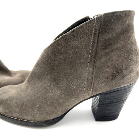 Paul Green Delgado Ankle Booties Gray Suede Size 6.5 - Picture 8 of 8